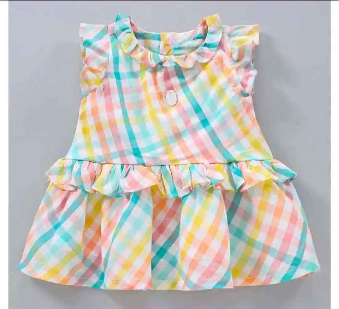 Infant Baby Girls Multicolour Frock