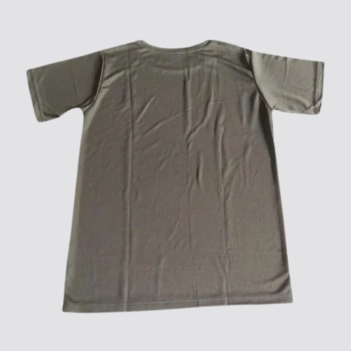 Men Olive Green Cotton T Shirt