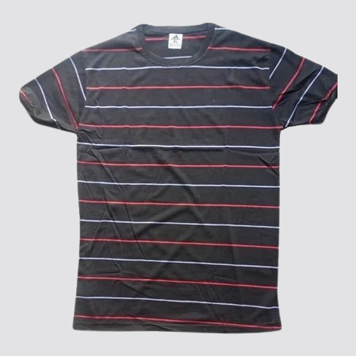 Men Cotton Striped T Shirt