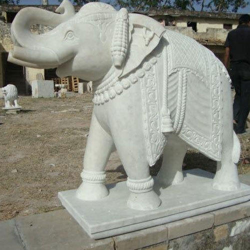 White Marble Animal Statue