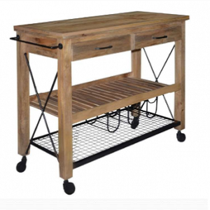 Wood Table Trolley