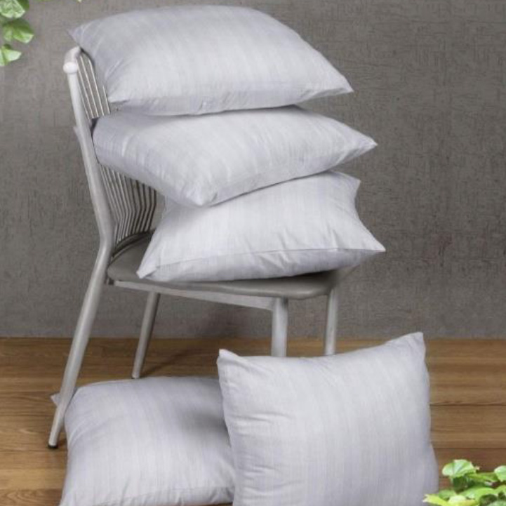 Hotel White Satin Stripe & Plain Pillow Cover