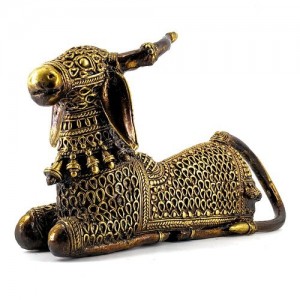 Brass Bull Statue