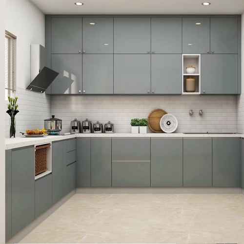 U-Shaped Modular Kitchen Layout