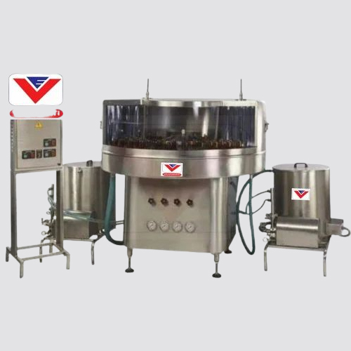 Vahanvati Semi Automatic Rotary Rinsing Bottle Washing Machine