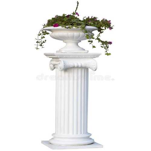 White Marble Flowerpot Stand