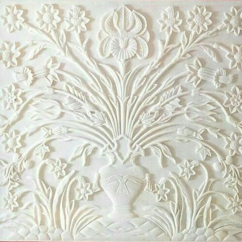 White Marble Wool Panel