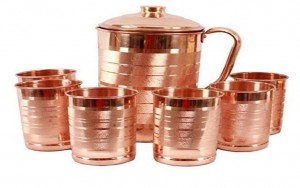 Copper Jug Glass Set