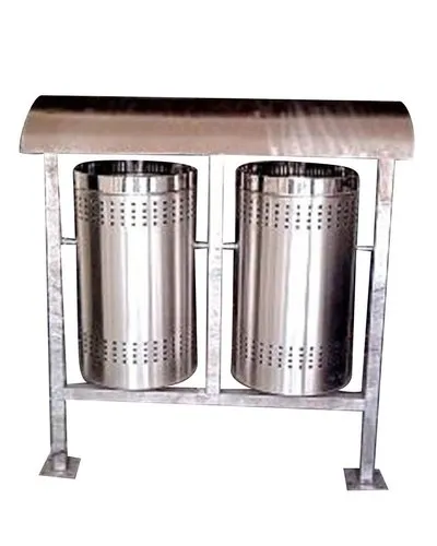 15 Litre Outdoor Stainless Steel Dustbin