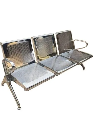 Stainless Steel 3 Seater Waiting Chair