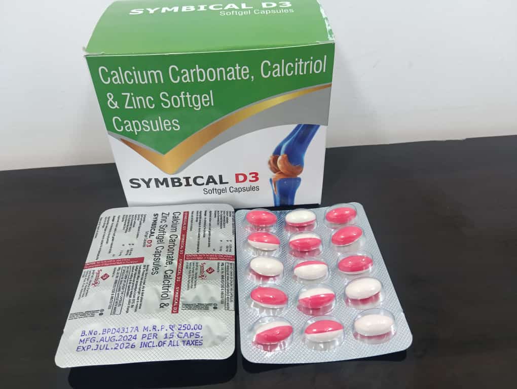 Calcium Carbonate,Calcitriol & Zinc Softgel Capsules