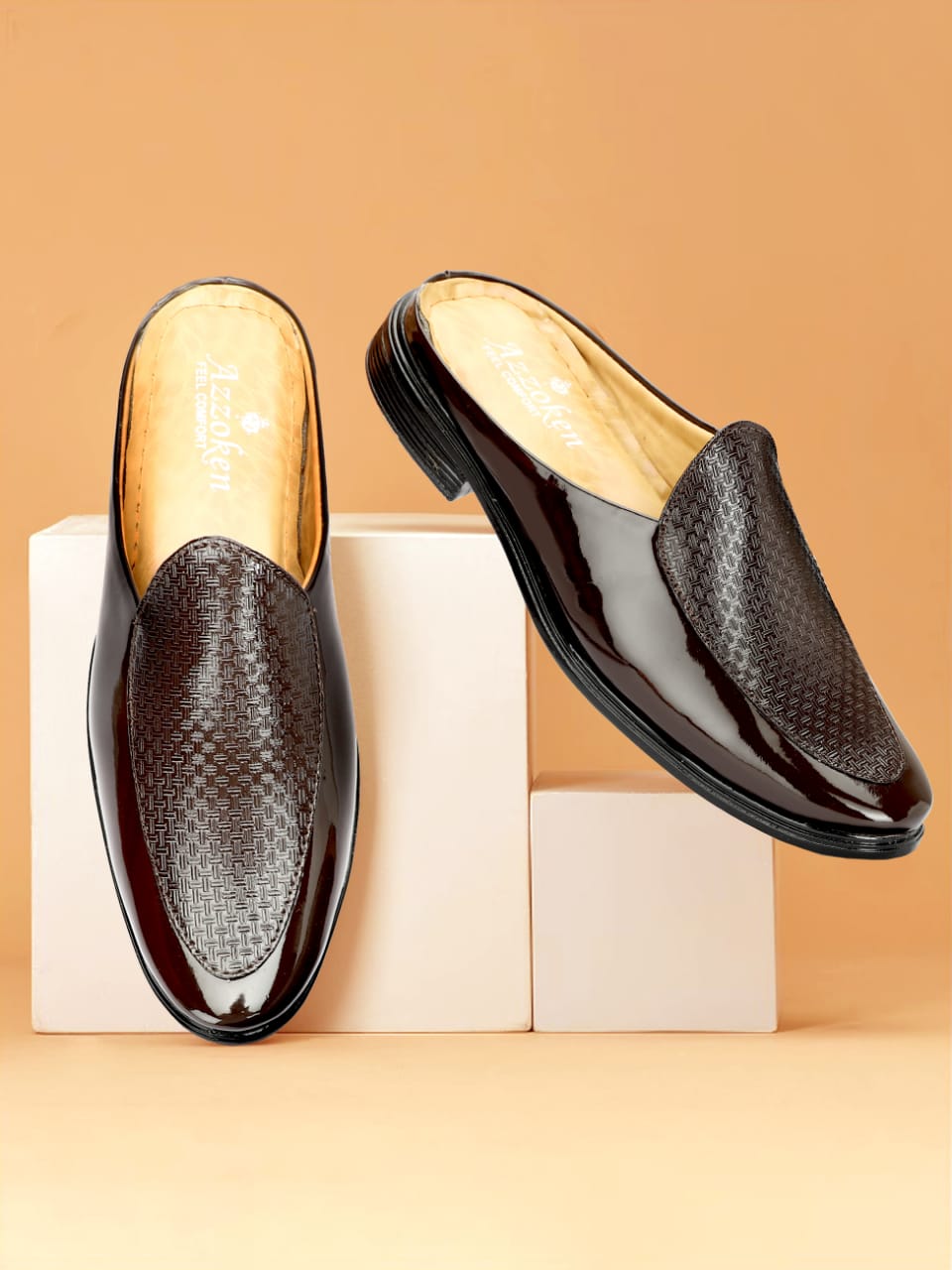 Polished Brown Shoes For Men