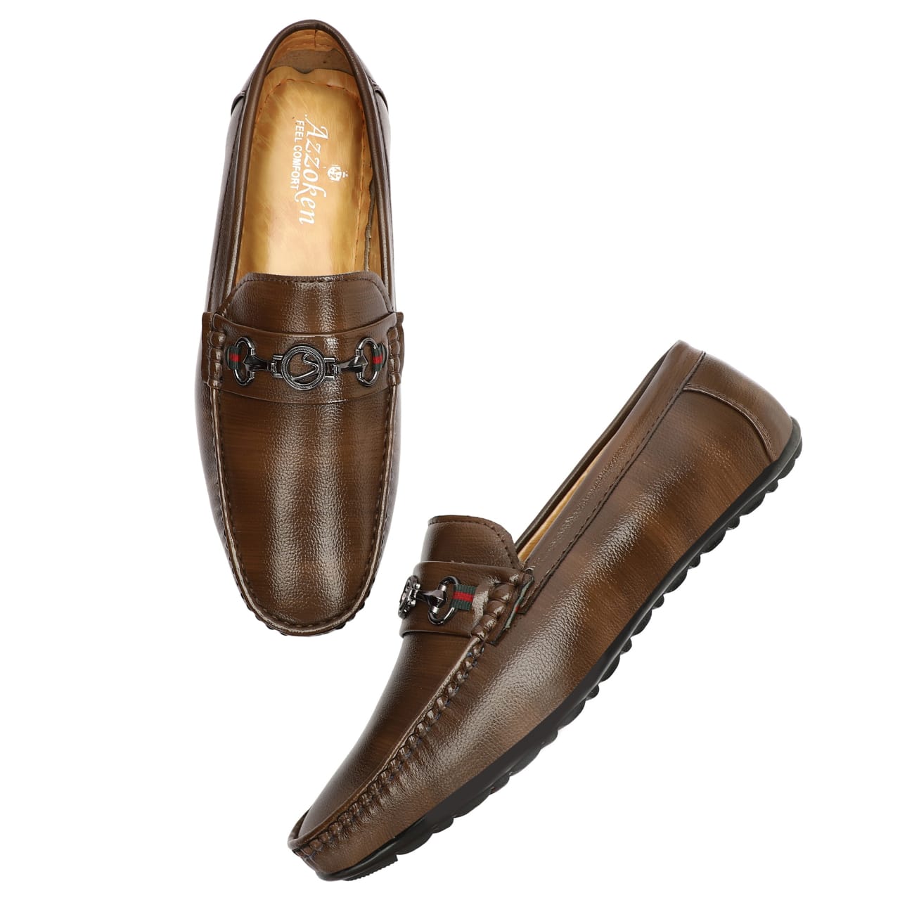 Men Brown Driving Shoes