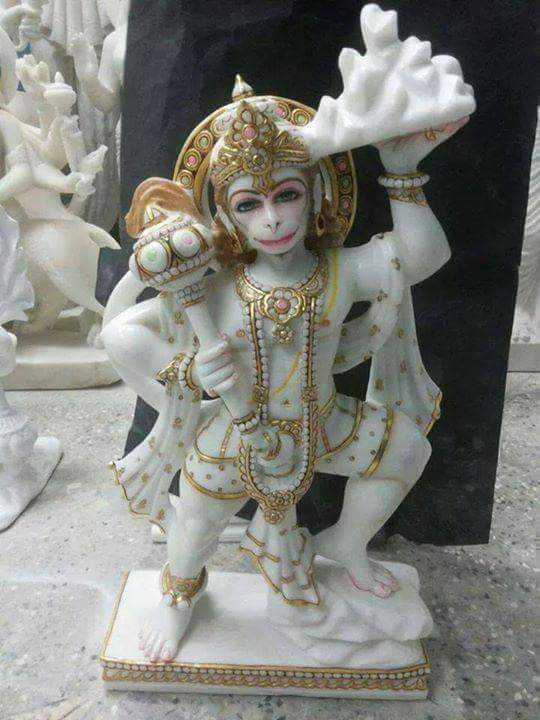 Vietnam Marble Statue Of Hanuman (Marble) 2 FT