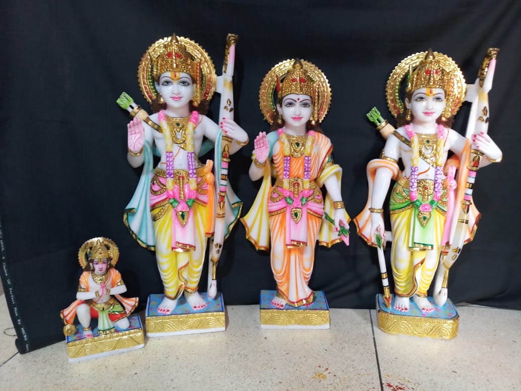 Statue Of Ram Darbar (Marble) 3FT