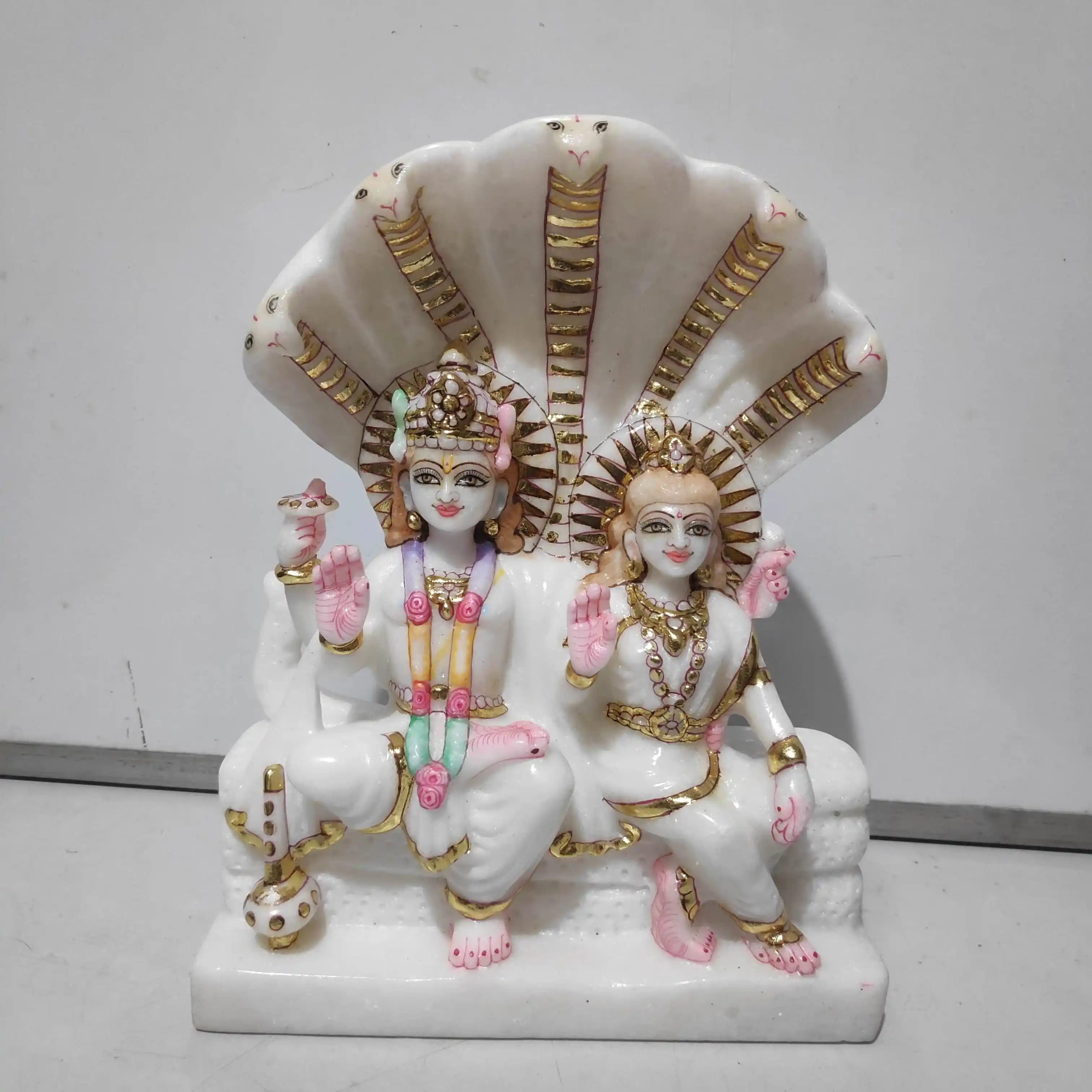 Statue Of Laxmi Narayan Series Sheshnaag (Marble) 12 INCH