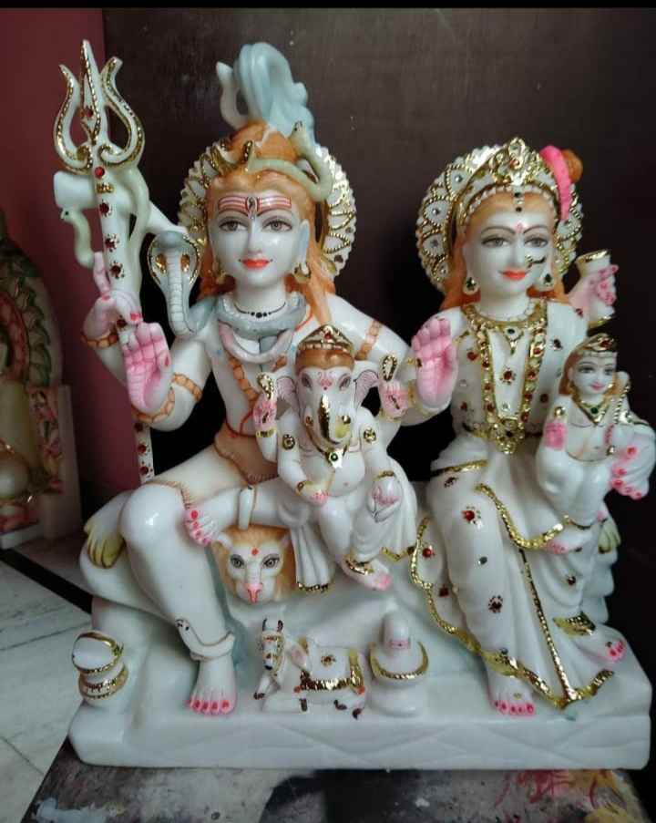 Shiv Parvati (Marble) 18 INCH