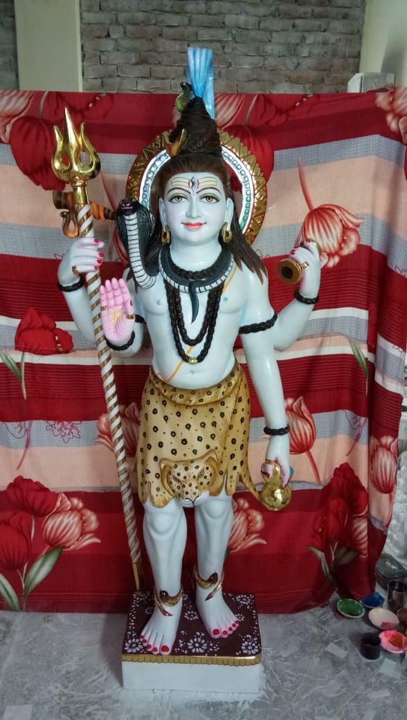 Marble Statue Of Shiva 6 FT