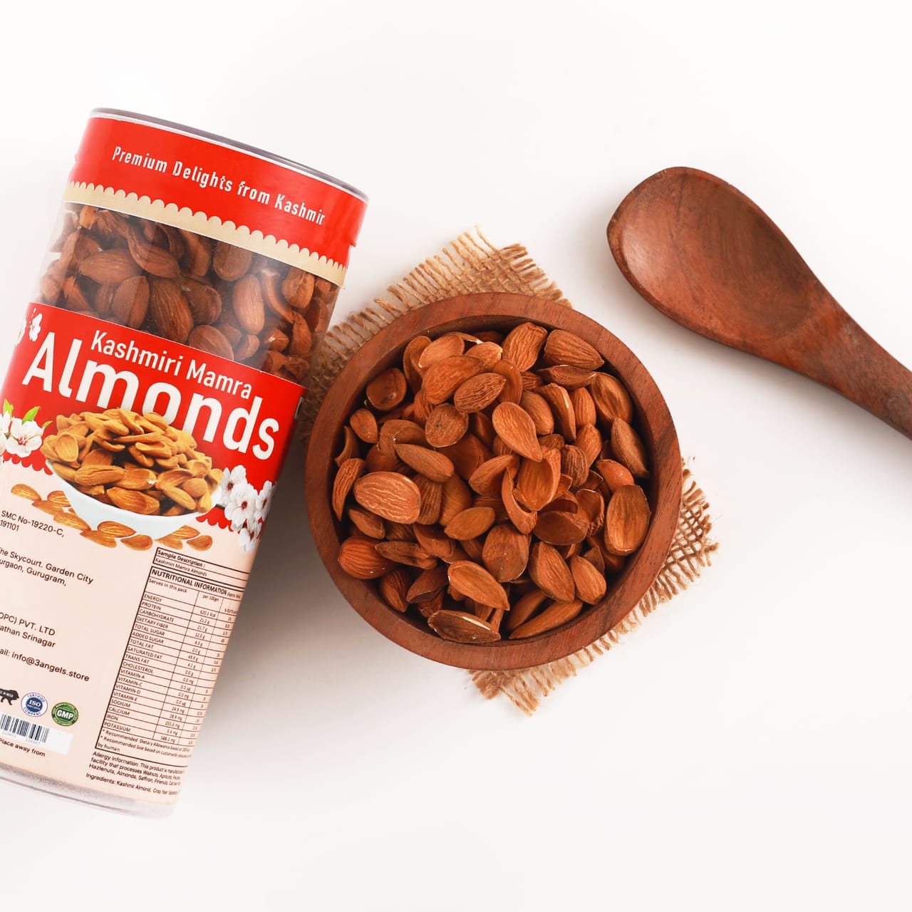 Kashmir Mamra Almonds Can 500 Gm