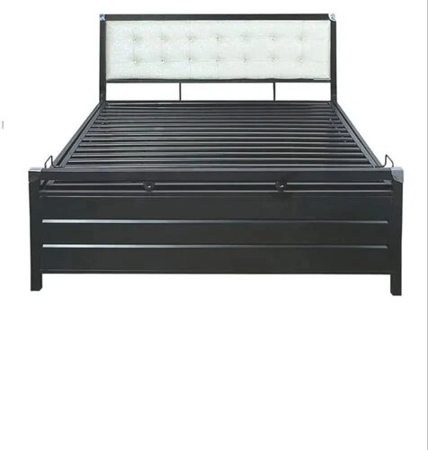 Iron Wood Single Cot Bed With Box