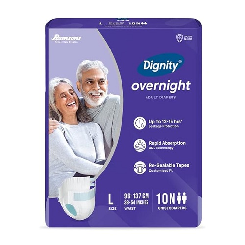 Dignity Overnight Adult Diapers Manufacturers in Delhi